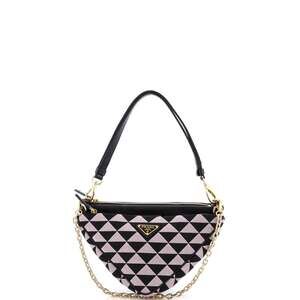 Prada Double Symbole Triangle Bag #223799P23B